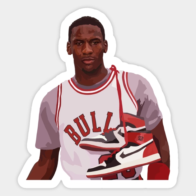 Michael Jordan of the Chicago Bulls Sticker by ActualFactual